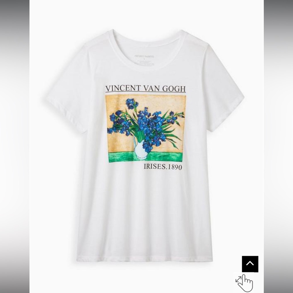 Torrid Classic Fit Crew Tee Van Gogh Floral tshirt plus size 3X